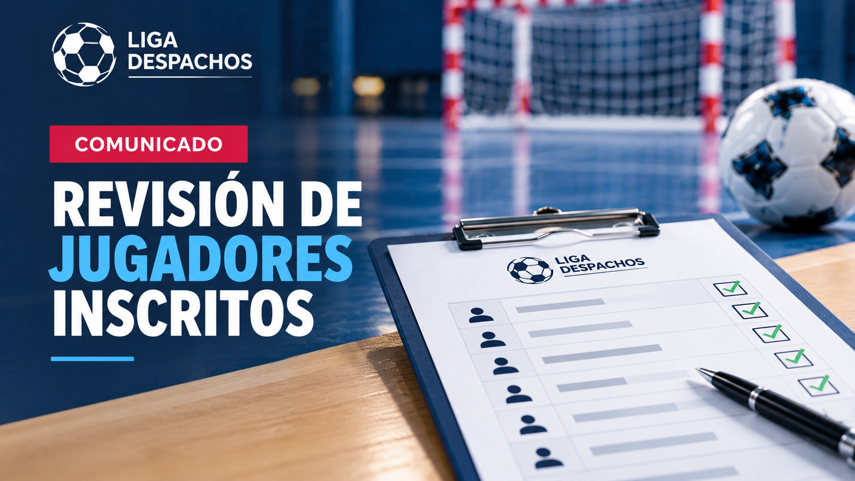 Revisión de jugadores inscritos en la web de LigaDespachos